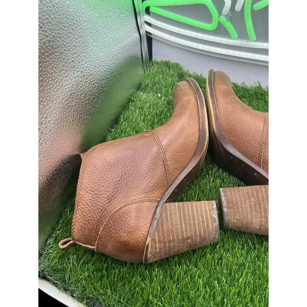 Lucky Brand Ankle High‎ Zip Boot Brown Womens Size 7M/37